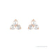 Sapphire Row Natural Diamond Trio Earrings - 14K Rose Gold (view 2)