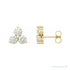 Sapphire Row Lab-Grown Diamond Trio Earrings - 14K Yellow Gold, 1/4 CTW