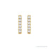 Sapphire Row Natural Diamond Pavé Bar Earrings - 14K Yellow Gold (view 2)