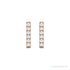 Sapphire Row Lab-Grown Diamond Pavé Bar Earrings - 14K Rose Gold (view 2)
