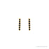 Sapphire Row Natural Black Diamond Pavé Bar Earrings - 14K Yellow Gold (view 2)