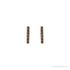 Sapphire Row Natural Black Diamond Pavé Bar Earrings - 14K Rose Gold (view 2)