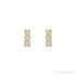 Sapphire Row Natural Diamond Mini Pavé Bar Earrings - 14K Yellow Gold (view 2)