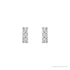 Sapphire Row Natural Diamond Mini Pavé Bar Earrings - 14K White Gold (view 2)