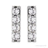 Sapphire Row Lab-Grown Diamond Large Bar Earrings - 14K White Gold (view 2)