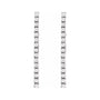 Sapphire Row Lab-Grown Diamond Mini Round Tennis Earrings - 14K White Gold (view 2)