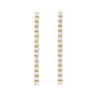 Sapphire Row Lab-Grown Diamond Mini Round Tennis Earrings - 14K Yellow Gold (view 2)