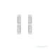 Sapphire Row Natural Diamond Baguette Bar Earrings - Platinum, .08 CTW (view 2)