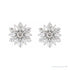 Sapphire Row Natural Diamond Snowflake Earrings - 14K White Gold (view 2)