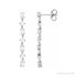 Sapphire Row Lab-Grown Diamond Fancy Mixed-Cut Tennis Earrings - 14K White Gold