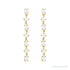 Sapphire Row Lab-Grown Diamond Fancy Mixed-Cut Tennis Earrings - 14K Yellow Gold (view 2)