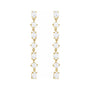 Sapphire Row Lab-Grown Diamond Fancy Mixed-Cut Tennis Earrings - 14K Yellow Gold (view 2)