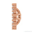Sapphire Row Natural Diamond 3-Prong Halo Jacket Earrings - 14K Rose Gold, 5 mm (view 3)