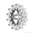 Sapphire Row Natural Diamond 3-Prong Halo Jacket Earrings - Platinum, 4 mm (view 2)