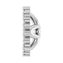 Sapphire Row Natural Diamond 3-Prong Halo Jacket Earrings - Platinum, 6 mm (view 3)