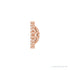 Sapphire Row Natural Diamond 3-Prong Halo Jacket Earrings - 14K Rose Gold, 5.5 mm (view 3)
