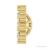 Sapphire Row Natural Diamond 3-Prong Halo Jacket Earrings - 14K Yellow Gold, 3 mm (view 3)