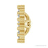 Sapphire Row Natural Diamond 3-Prong Halo Jacket Earrings - 14K Yellow Gold, 4 mm (view 3)