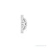 Sapphire Row Natural Diamond 3-Prong Halo Jacket Earrings - 14K White Gold, 6.5 mm (view 3)