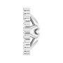 Sapphire Row Natural Diamond 3-Prong Halo Jacket Earrings - 14K White Gold, 6.5 mm (view 3)
