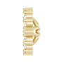 Sapphire Row Natural Diamond 3-Prong Halo Jacket Earrings - 14K Yellow Gold, 3.5 mm (view 3)