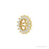 Sapphire Row Natural Diamond 3-Prong Halo Jacket Earrings - 14K Yellow Gold, 4.5 mm (view 2)