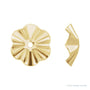Sapphire Row Textured Gold Buttercup Jacket Earrings - 6.8 mm