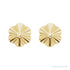 Sapphire Row Textured Gold Buttercup Jacket Earrings - 6.8 mm (view 2)