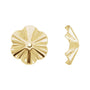Sapphire Row Textured Gold Buttercup Jacket Earrings - 9 mm
