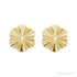 Sapphire Row Textured Gold Buttercup Jacket Earrings - 9 mm (view 2)