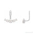 Sapphire Row Lab-Grown Diamond Hanging Bar Jacket Earrings - 14K White Gold