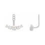Sapphire Row Lab-Grown Diamond Hanging Bar Jacket Earrings - 14K White Gold