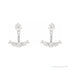 Sapphire Row Lab-Grown Diamond Hanging Bar Jacket Earrings - 14K White Gold (view 4)