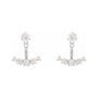 Sapphire Row Lab-Grown Diamond Hanging Bar Jacket Earrings - 14K White Gold (view 4)