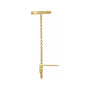 Sapphire Row Natural Diamond Chain Ear Cuff - 14K Yellow Gold (view 2)