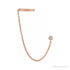 Sapphire Row Natural Diamond Chain Ear Cuff - 14K Rose Gold