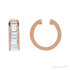 Sapphire Row Lab-Grown Diamond Channel-Set Ear Cuff - 14K Rose Gold