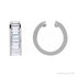 Sapphire Row Lab-Grown Diamond Channel-Set Ear Cuff - 14K White Gold