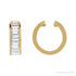 Sapphire Row Lab-Grown Diamond Channel-Set Ear Cuff - 14K Yellow Gold