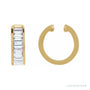 Sapphire Row Lab-Grown Diamond Channel-Set Ear Cuff - 14K Yellow Gold