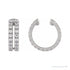 Sapphire Row Lab-Grown Diamond Double Pavé Ear Cuff - 14K White Gold