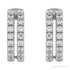 Sapphire Row Lab-Grown Diamond Double Pavé Ear Cuff - 14K White Gold (view 2)