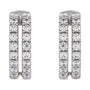 Sapphire Row Lab-Grown Diamond Double Pavé Ear Cuff - 14K White Gold (view 2)