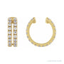Sapphire Row Lab-Grown Diamond Double Pavé Ear Cuff - 14K Yellow Gold