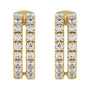 Sapphire Row Lab-Grown Diamond Double Pavé Ear Cuff - 14K Yellow Gold (view 2)