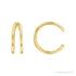 Sapphire Row Gold Negative-Space Ear Cuff - 14K Yellow Gold