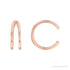 Sapphire Row Gold Negative-Space Ear Cuff - 14K Rose Gold