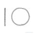 Sapphire Row Gold Beaded Hoop Earrings - 14K White Gold, 20 mm