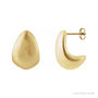Sapphire Row Gold Cloud Earrings - 14K Yellow Gold