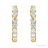Sapphire Row Lab-Grown Diamond Round Huggie Earrings - 14K Yellow Gold, 1/2 CTW (view 2)